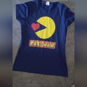 Port and Company Blue Pac-Man Graphic Tee